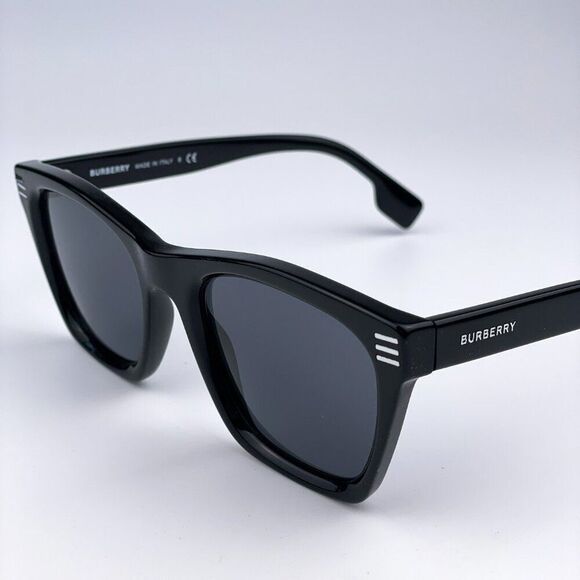 NEW Burberry BE4348 Cooper 300187 Black Dark Grey Square Unisex Sunglasses - Picture 6 of 11